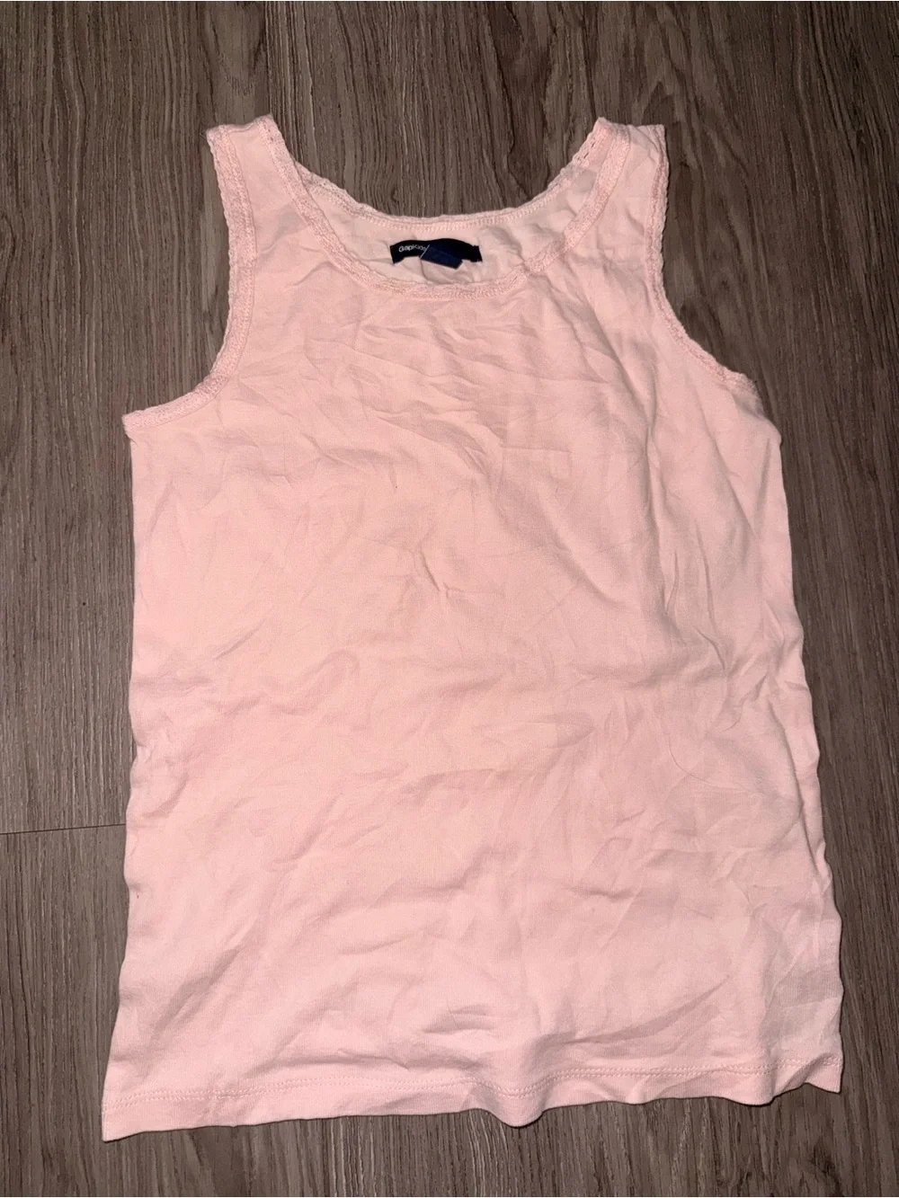 GAP Soft Pink Scoop Neck Tank Top